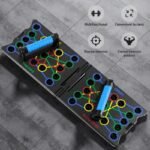 Multifunctional Folding Push-up Board, Home Fitness Push-up Stands, Versatile Home Exercise Equipment. It helps exercise and strengthen shoulders, chest, back, and triceps, improving overall fitness.