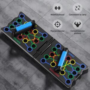 Multifunctional Folding Push-up Board, Home Fitness Push-up Stands, Versatile Home Exercise Equipment. It helps exercise and strengthen shoulders, chest, back, and triceps, improving overall fitness.