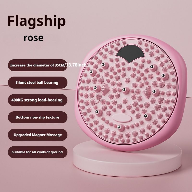 Magnetic Foot Massage & Waist Twisting Disc|Home Body-Shaping Fitness Equipment, Silent Anti-Slip Dual-Function, Promotes Circulation & Improves Sleep(pink) 1 Magnetic Foot Massage & Waist Twisting Disc|Home Body-Shaping Fitness Equipment, Silent Anti-Slip Dual-Function, Promotes Circulation & Improves Sleep(pink)