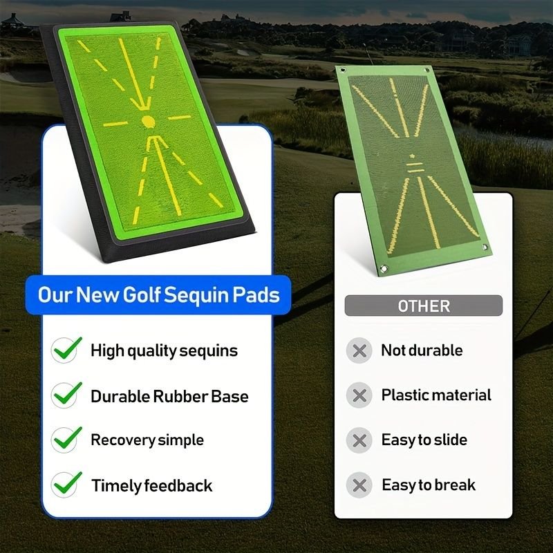 1 golf training mat, for swing detection, hitting, golf tracking detection, golf swing practice mat 3 1 golf training mat, for swing detection, hitting, golf tracking detection, golf swing practice mat - image 3