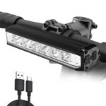 Brand new super bright aluminum alloy bicycle light – USB charging – ideal for mountain bike night rides – compatible with various types of bicycles
