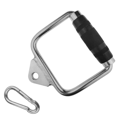 Solid D-Handle Cable Attachment for Home Gym & Cable Machine – Chrome-Finished Steel Bar with Anti-Slip Grip (Black) | 1 Solid D-Handle Cable Attachment for Home Gym & Cable Machine – Chrome-Finished Steel Bar with Anti-Slip Grip (Black) |