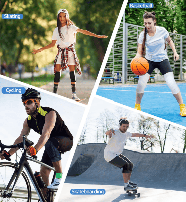 Honeycomb Knee Pads for Kids, Teens & Adults – Protective Compression Knee Guards for Basketball, Football, Cycling & Running(White,XXL) 7 Honeycomb Knee Pads for Kids, Teens & Adults – Protective Compression Knee Guards for Basketball, Football, Cycling & Running(White,XXL) - Image 7