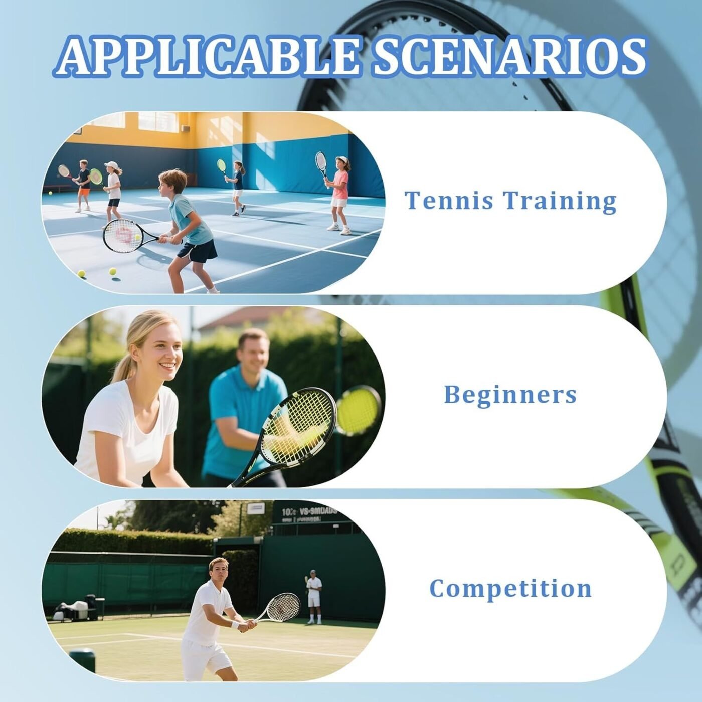 Tennis Racket Scorekeeper 2-Pack in White – Dual Portable Score Trackers for Points, Games & Sets | Other Colours Available In-Store 4 Tennis Racket Scorekeeper 2-Pack in White – Dual Portable Score Trackers for Points, Games & Sets | Other Colours Available In-Store - image 4