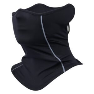 Christmas gift-Premium Ice Silk Neck Scarf Mask – Summer Cooling Essential – Breathable UV Protection – Reflective Design – Beat the Heat Comfortably（black）