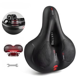 Silicone Bike Saddle with Hollow Ventilation: 21×25×11cm, 680g, Comfort & Shock Absorption for Aussie Cyclists