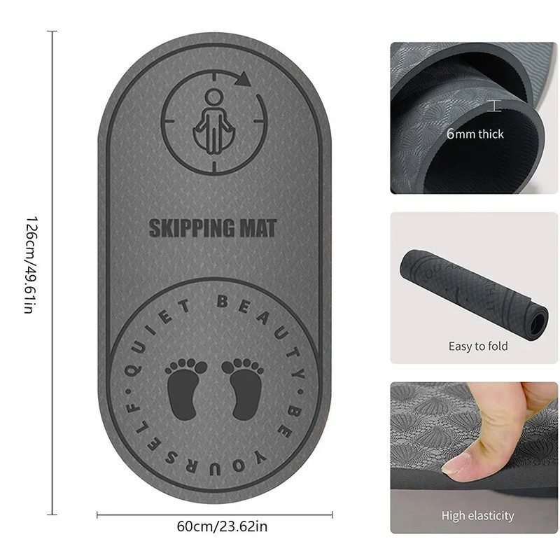 High-Density Anti-Noise Jump Rope Mat 3 High-Density Anti-Noise Jump Rope Mat - image 3