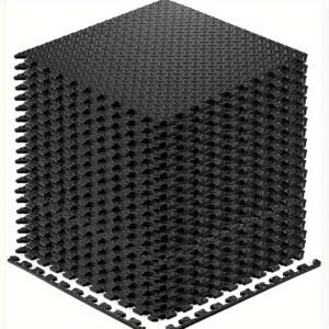 Interlocking Black EVA Fitness Mats Set (20pcs)