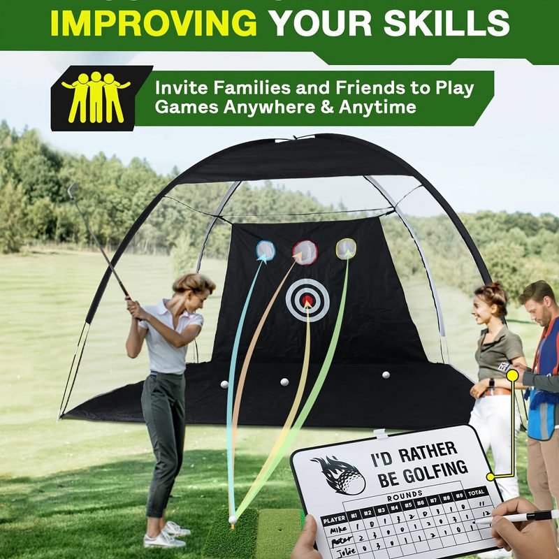 Golf Practice Net with Mat & Target 5 Golf Practice Net with Mat & Target - image 5