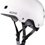 OutdoorMaster Skateboard Bike Helmet for Adults &Youth – Multi-Sport Certified Impact Resistant with 2 Removable Liners & Ventilation for Scooter, Skating-White-Medium