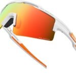 OutdoorMaster Hawk II Polarized Sports Sunglasses for Men Women, TAC 100% UV400 Protection TR90 Frame Cycling Sunglasses, Baseball Running Fishing Golf Glasses-White Frame+revo Red Cat.3,Adult