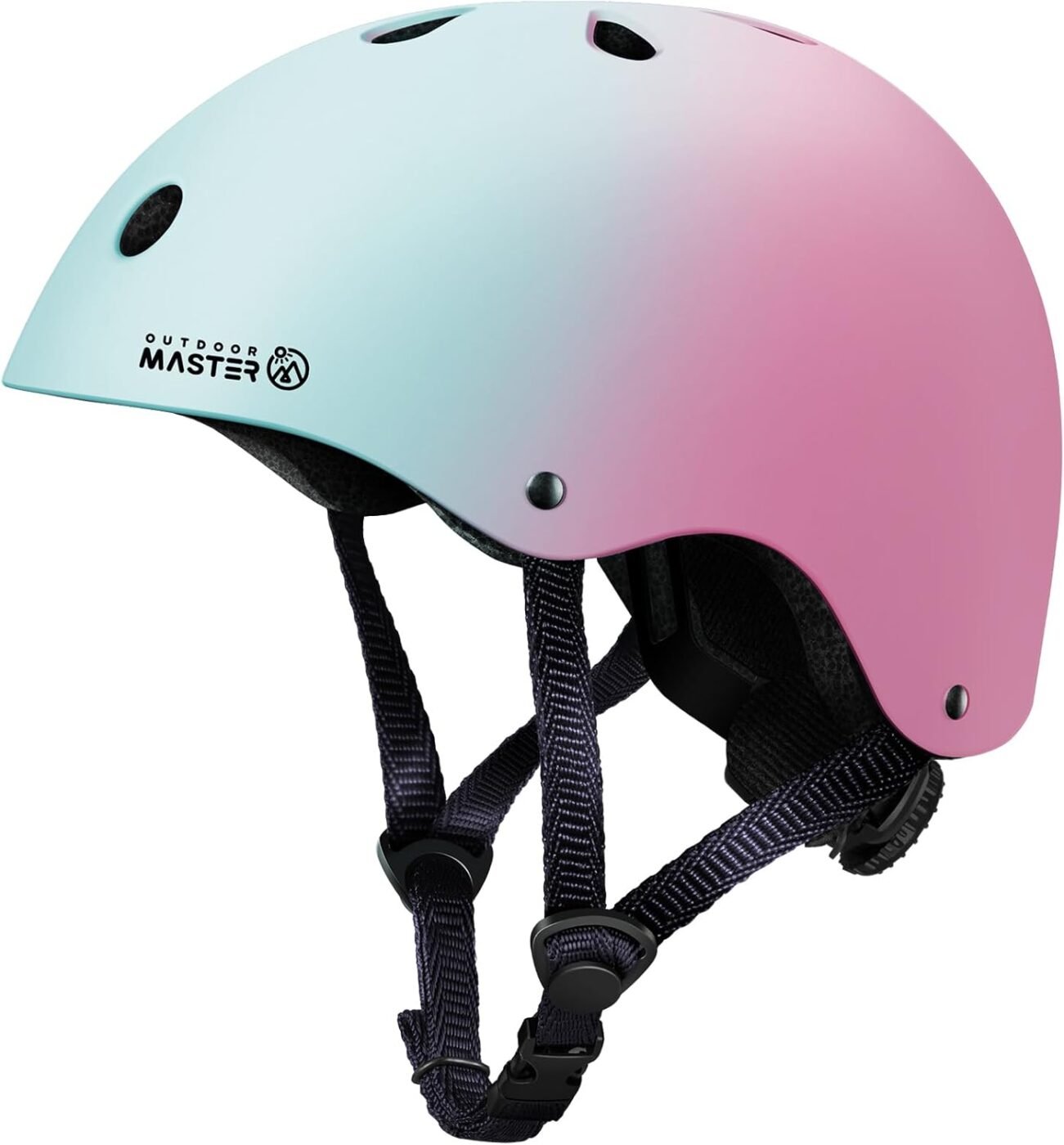 OutdoorMaster Youth & Kids Bike Helmet - Adjustable Multi-Sports Skateboard Helmet with Removable Liners for Balance Bike, Toddler Scooter, One Wheel Hoverboard-Blue pink gradient-Large-56-60cm 1 OutdoorMaster Youth & Kids Bike Helmet – Adjustable Multi-Sports Skateboard Helmet with Removable Liners for Balance Bike, Toddler Scooter, One Wheel Hoverboard-Blue pink gradient-Large-56-60cm