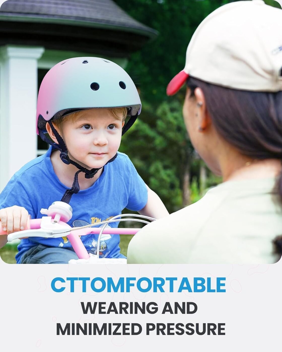 OutdoorMaster Youth & Kids Bike Helmet - Adjustable Multi-Sports Skateboard Helmet with Removable Liners for Balance Bike, Toddler Scooter, One Wheel Hoverboard-Blue pink gradient-Large-56-60cm 2 OutdoorMaster Youth & Kids Bike Helmet – Adjustable Multi-Sports Skateboard Helmet with Removable Liners for Balance Bike, Toddler Scooter, One Wheel Hoverboard-Blue pink gradient-Large-56-60cm - image 2