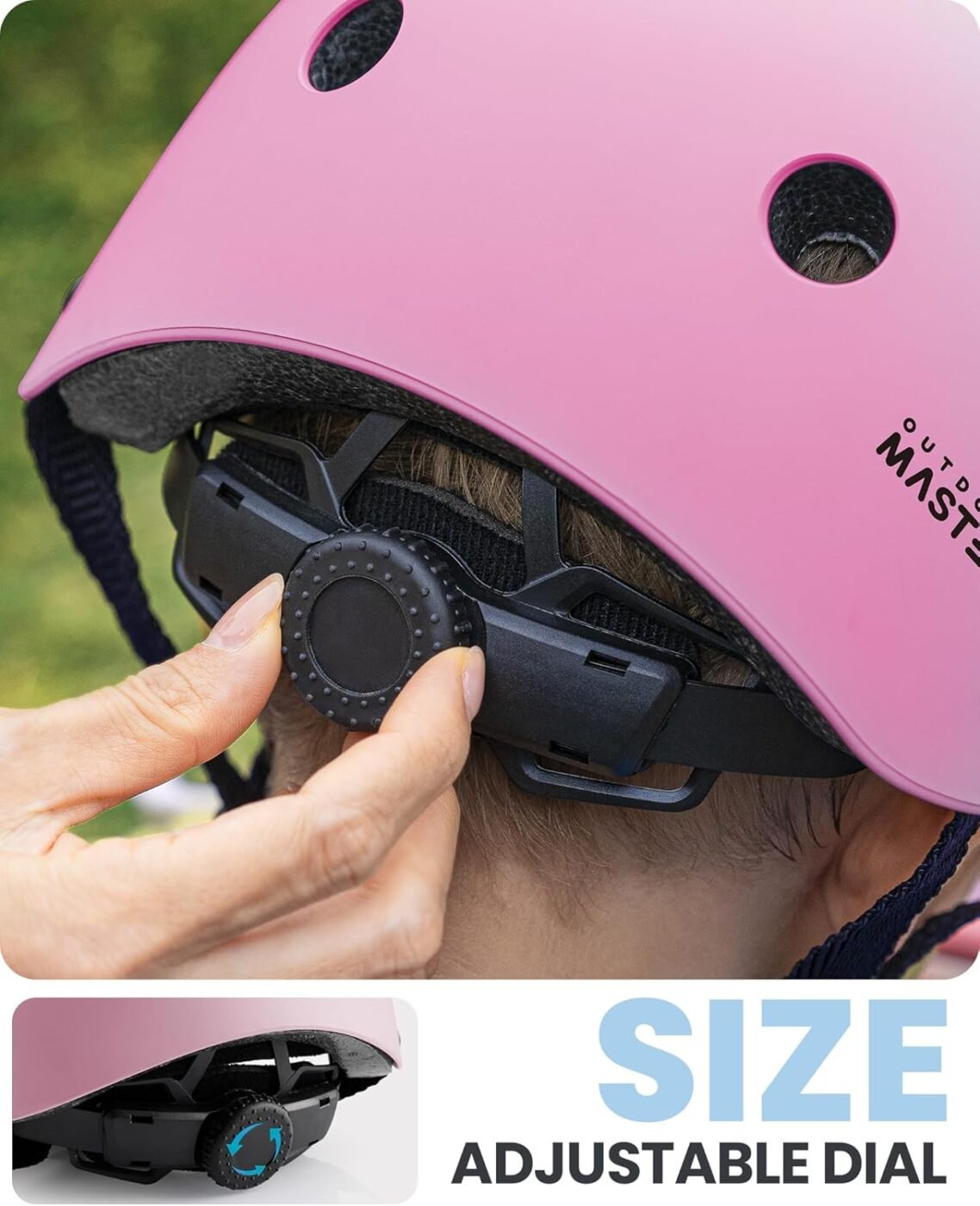 OutdoorMaster Youth & Kids Bike Helmet - Adjustable Multi-Sports Skateboard Helmet with Removable Liners for Balance Bike, Toddler Scooter, One Wheel Hoverboard-Blue pink gradient-Large-56-60cm 3 OutdoorMaster Youth & Kids Bike Helmet – Adjustable Multi-Sports Skateboard Helmet with Removable Liners for Balance Bike, Toddler Scooter, One Wheel Hoverboard-Blue pink gradient-Large-56-60cm - image 3