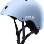 OutdoorMaster Youth & Kids Bike Helmet – Adjustable Multi-Sports Skateboard Helmet with Removable Liners for Balance Bike, Toddler Scooter, One Wheel Hoverboard-Mint Green-Small