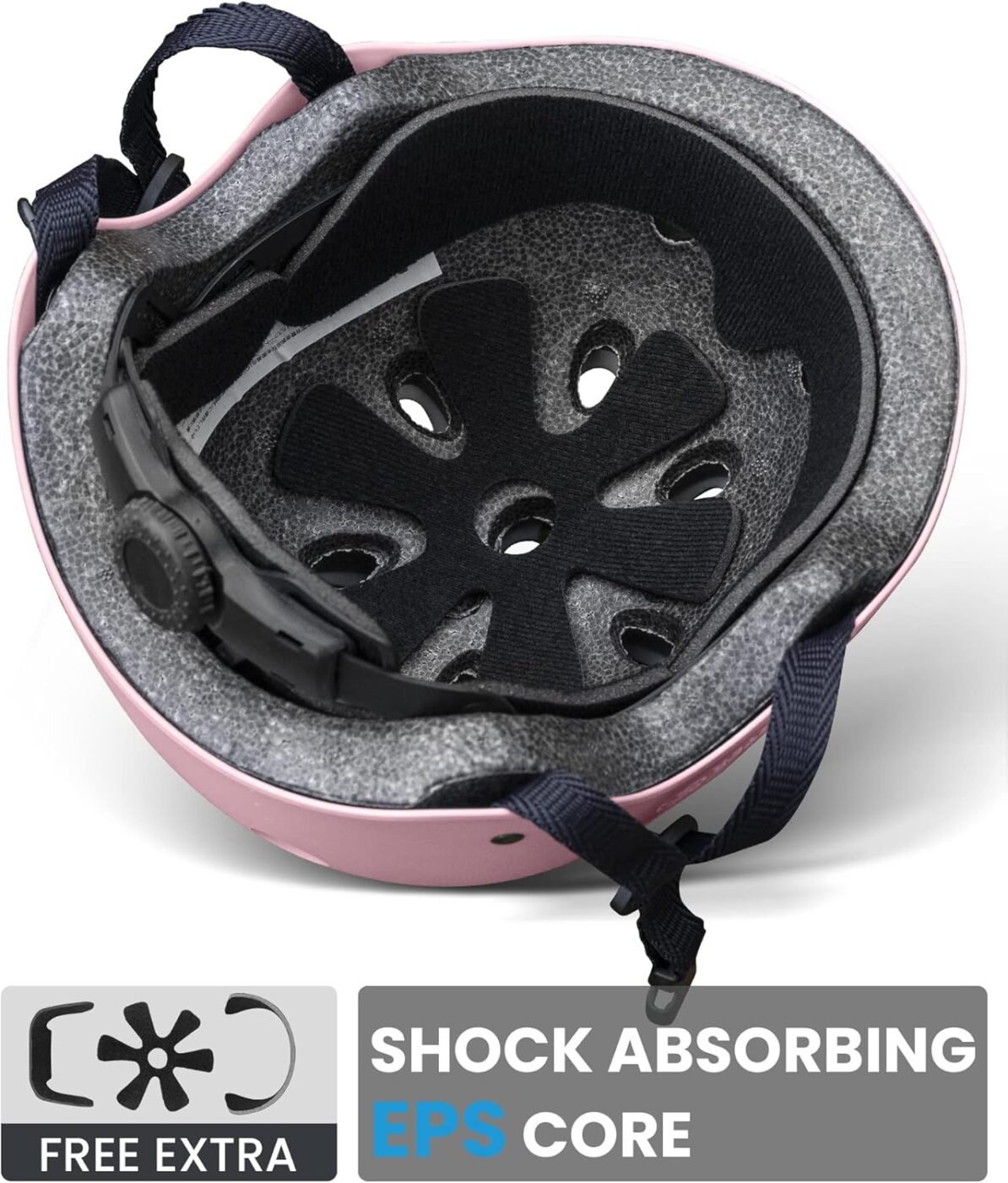 OutdoorMaster Youth & Kids Bike Helmet - Adjustable Multi-Sports Skateboard Helmet with Removable Liners for Balance Bike, Toddler Scooter, One Wheel Hoverboard-Light Pink-Small 4 OutdoorMaster Youth & Kids Bike Helmet – Adjustable Multi-Sports Skateboard Helmet with Removable Liners for Balance Bike, Toddler Scooter, One Wheel Hoverboard-Light Pink-Small - image 4