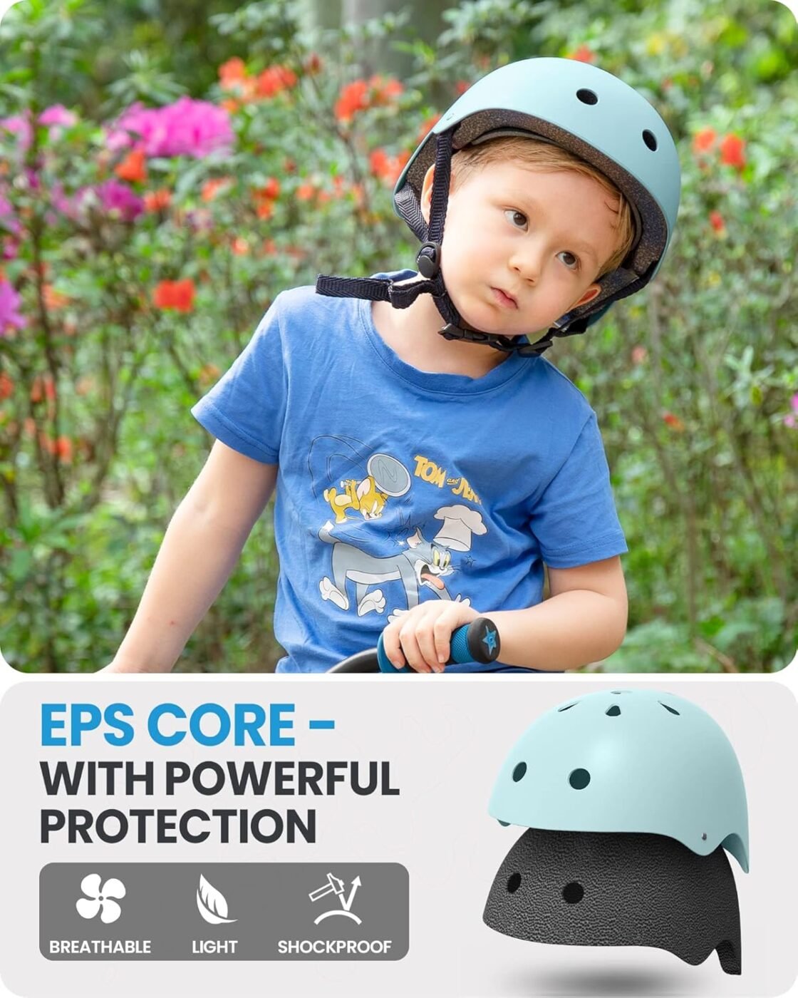 OutdoorMaster Youth & Kids Bike Helmet - Adjustable Multi-Sports Skateboard Helmet with Removable Liners for Balance Bike, Toddler Scooter, One Wheel Hoverboard-Mint Green-Medium 5 OutdoorMaster Youth & Kids Bike Helmet – Adjustable Multi-Sports Skateboard Helmet with Removable Liners for Balance Bike, Toddler Scooter, One Wheel Hoverboard-Mint Green-Medium - image 5