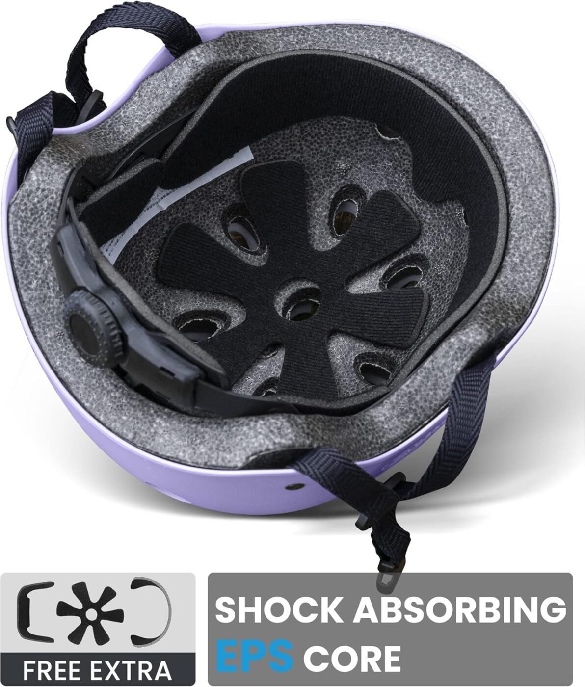 OutdoorMaster Youth & Kids Bike Helmet - Adjustable Multi-Sports Skateboard Helmet with Removable Liners for Balance Bike, Toddler Scooter, One Wheel Hoverboard-Taro purple-Medium 4 OutdoorMaster Youth & Kids Bike Helmet – Adjustable Multi-Sports Skateboard Helmet with Removable Liners for Balance Bike, Toddler Scooter, One Wheel Hoverboard-Taro purple-Medium - image 4