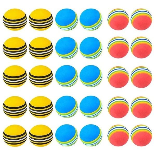 EVA Golf Training Balls 30 pcs Soft Practice Balls for Indoor and Outdoor Use 1 EVA Golf Training Balls 30 pcs Soft Practice Balls for Indoor and Outdoor Use