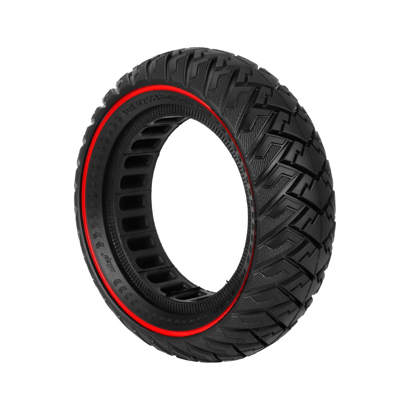 10-inch 10*3 off-road solid tire 255×80 non-slip explosion-proof tire 80/65-6 airless honeycomb tire Black Tire only 2 10-inch 10*3 off-road solid tire 255×80 non-slip explosion-proof tire 80/65-6 airless honeycomb tire Black Tire only - image 2