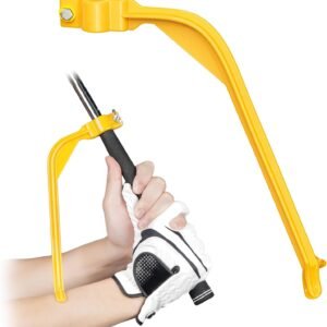 Golf Training Wrist Hinge Golf Swing Training Aid Swing Correcting Trainer Tool for Golfers Beginners Arm Elbow Posture Teaching Accessory for Golf Club Practice