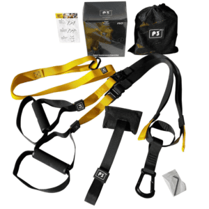Pro Suspension Trainer Straps | Commercial-Grade Nylon | Adjustable | Full-Body Home Gym with Door Anchor & Carry Bag | Portable Fitness for Home, Gym & Travel
