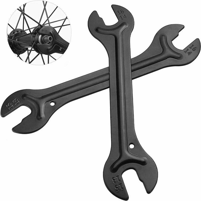 2 pcs Bike Hub Wrench, 13/14/15/16Mm Cone Wrench Bicycle Cone Wrenches For Repairing Bike Pedals And Wheel Hubs, 1 2 pcs Bike Hub Wrench, 13/14/15/16Mm Cone Wrench Bicycle Cone Wrenches For Repairing Bike Pedals And Wheel Hubs,