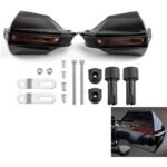 Motorcycle Hand Guard Handle Shield Motorbike Motocross Scooter Windproof Handlebar Protective Gear – Black