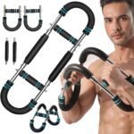Arm Trainer – U-Shaped Twister – Adjustable Chest Enlarger with 3 Resistance Levels – Detachable Fitness Chest Enlarger – Portable Arm, Chest, and Shoulder Trainer