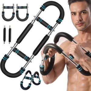 Arm Trainer – U-Shaped Twister – Adjustable Chest Enlarger with 3 Resistance Levels – Detachable Fitness Chest Enlarger – Portable Arm, Chest, and Shoulder Trainer