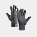 Gloves – Cycling Gloves – Winter Gloves – Sports Gloves – Touchscreen Winter Gloves – Winter Cycling Gloves – Men’s – Heated – Waterproof – Warmly Lined – For Motorcycling and Skiing – Grijs(M)