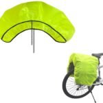 Bicycle cover – 126 x 66 cm – Rain cover for bicycle panniers – Glow clear – Rear bag cover – Waterproof bicycle basket cover for bicycles – Mountain bikes