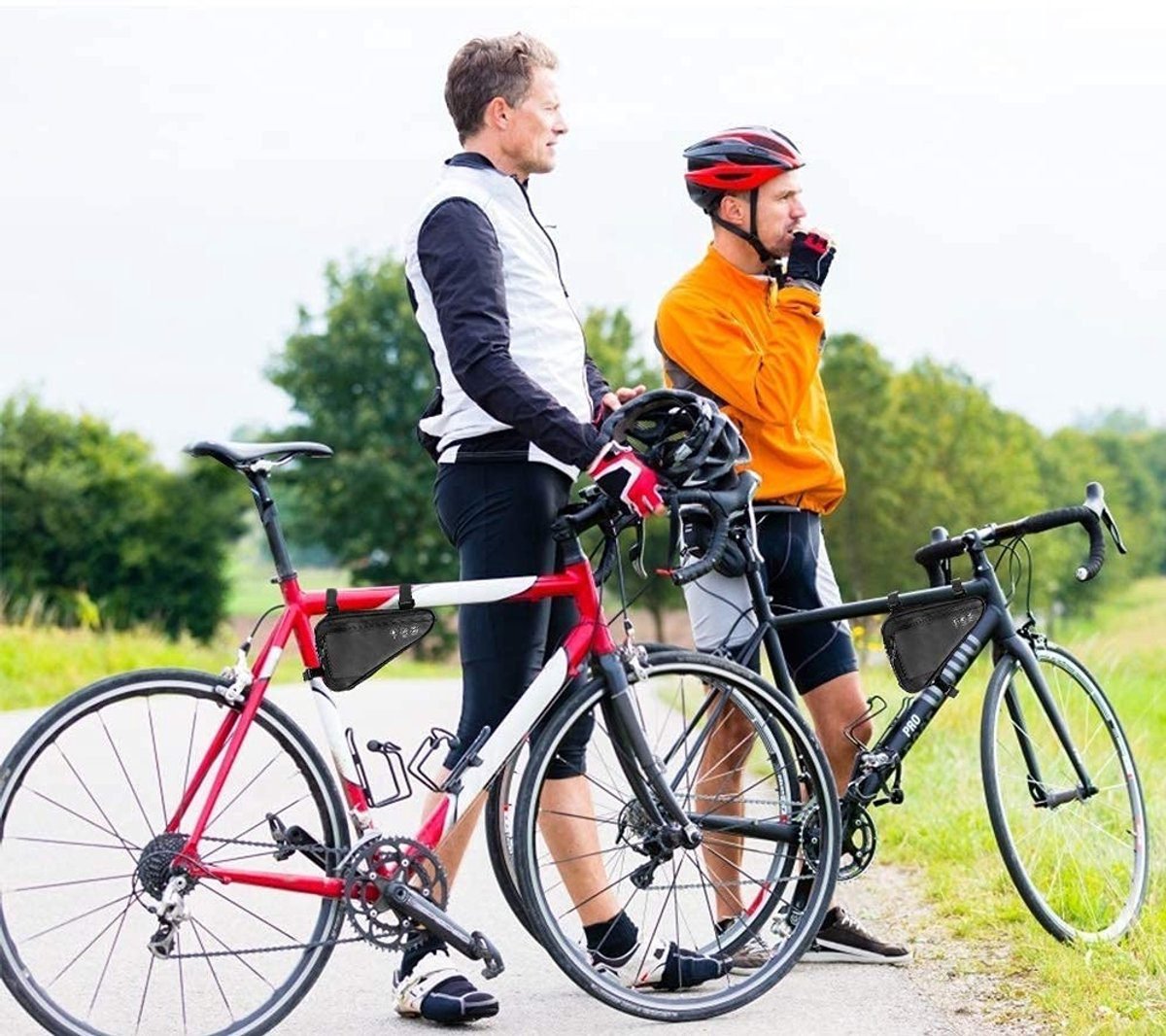 Bicycle pannier - Bicycle frame bag - Bicycle frame bag - Triangular bicycle frame bag - Storage bag - Reflective bicycle bag - Mountain bike, road bike accessories, large capacity - Black 5 Bicycle pannier – Bicycle frame bag – Bicycle frame bag – Triangular bicycle frame bag – Storage bag – Reflective bicycle bag – Mountain bike, road bike accessories, large capacity – Black - image 5