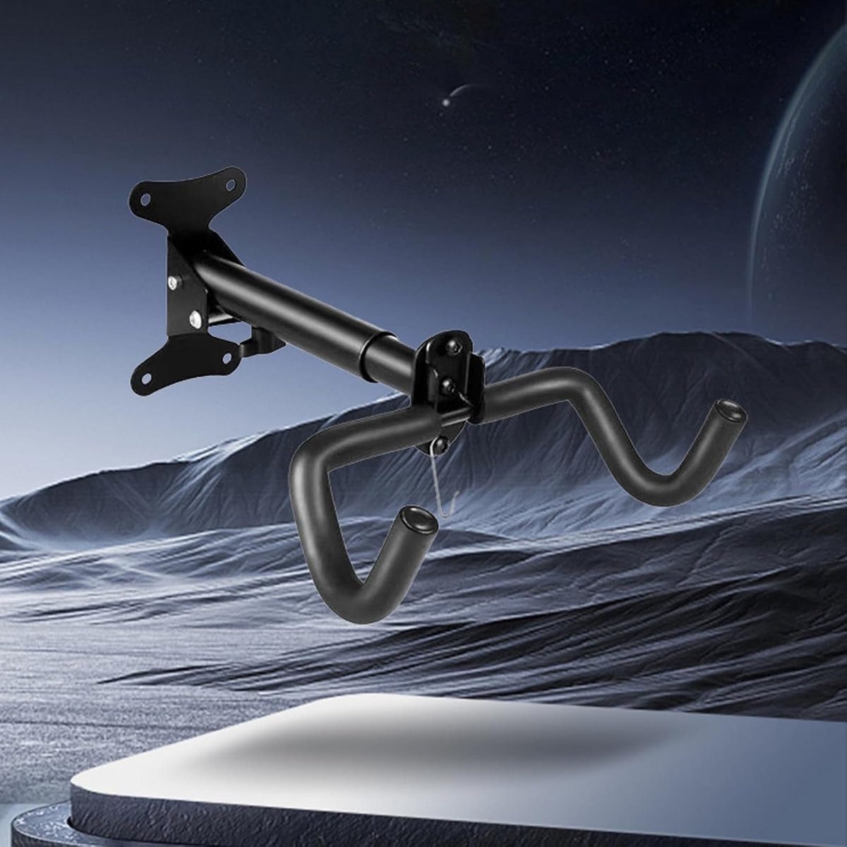 Bike rack - Wall-mounted bike rack - Stainless steel, can support 30 kg - Adjustable handlebar angle - Retractable wall-mounted bike rack - Suitable for indoor garages 5 Bike rack – Wall-mounted bike rack – Stainless steel, can support 30 kg – Adjustable handlebar angle – Retractable wall-mounted bike rack – Suitable for indoor garages - image 5