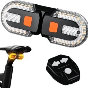 Bicycle light with alarm and rechargeable battery – Bicycle lamp – Bicycle alarm – Bicycle light – Bicycle alarm with remote control – Bicycle taillight – USB rechargeable – Waterproof – Alarm system – Bicycle taillight with alarm function – Black