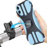 Universal bicycle phone mount, removable, 360-degree adjustable, for smartphones from 4.5 to 0 inches