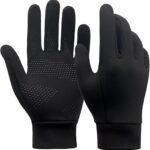 Handlebar muffs – Gloves – Scooter handlebar muffs – Hand warmers for cycling – Winter running gloves for men and women – Touchscreen compatible – Non-slip and lightweight – Suitable for cycling, sports and driving – Black