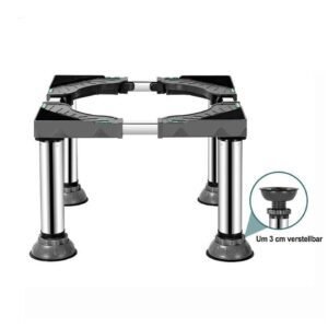 Non-slip washing machine base with vibration-damping legs, strong load-bearing capacity, 31-34cm