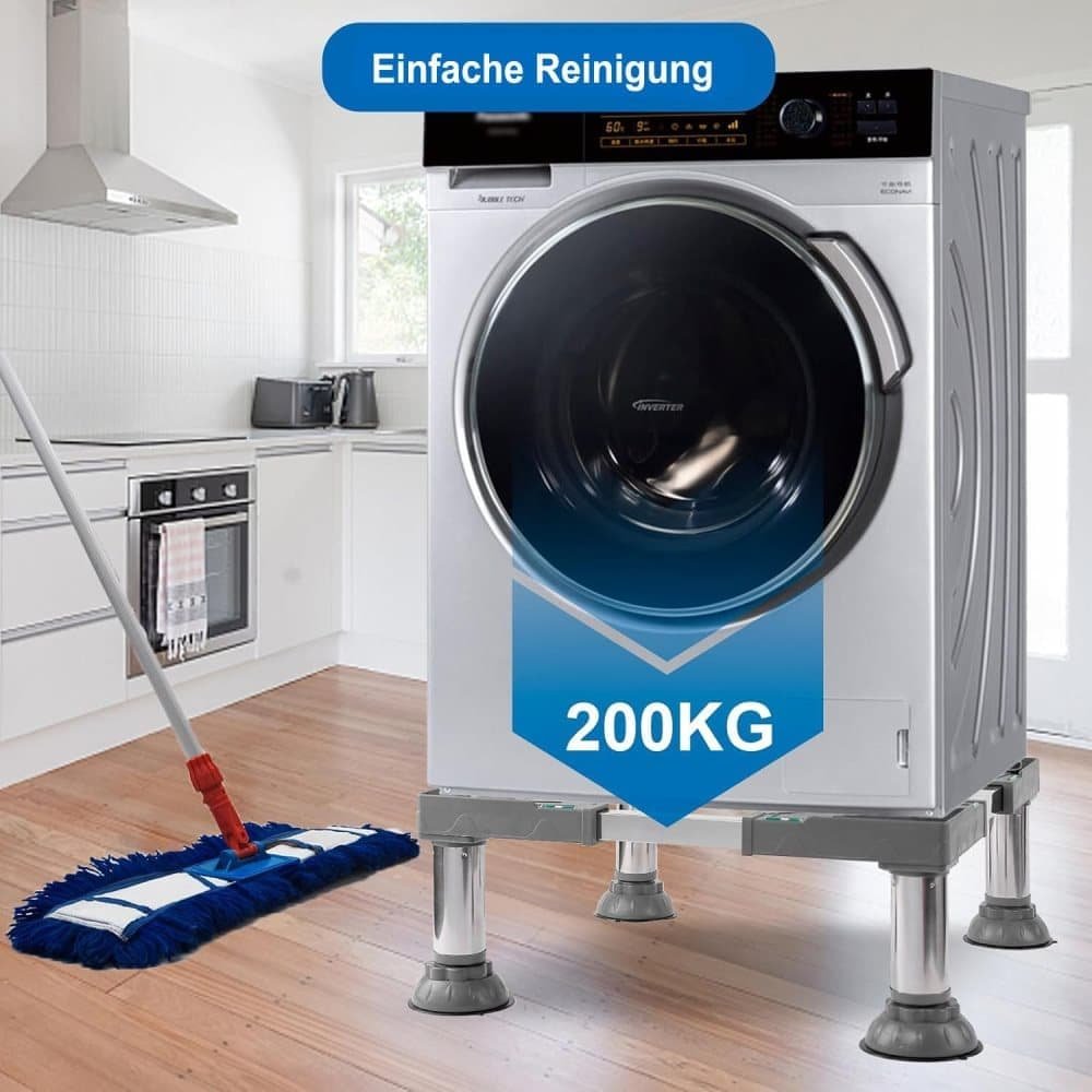 Non-slip washing machine base with vibration-damping legs, strong load-bearing capacity, 31-34cm 2 Non-slip washing machine base with vibration-damping legs, strong load-bearing capacity, 31-34cm - image 2