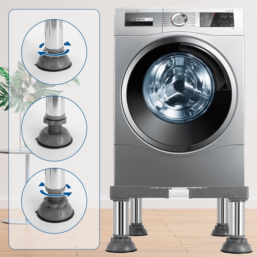 Non-slip washing machine base with vibration-damping legs, strong load-bearing capacity, 31-34cm 5 Non-slip washing machine base with vibration-damping legs, strong load-bearing capacity, 31-34cm - image 5