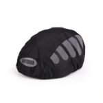 Reflective Bicycle Helmet Cover, Water and Wind Resistant Rain Cover, Black