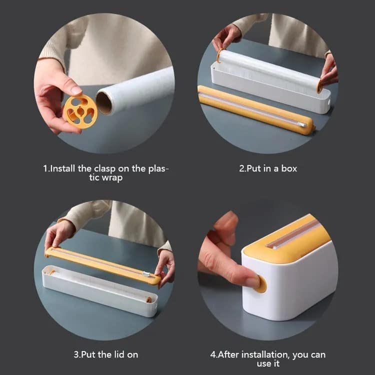 Aluminum Foil Cutter Holder 36x7x5cm, Black 3 Aluminum Foil Cutter Holder 36x7x5cm, Black - image 3