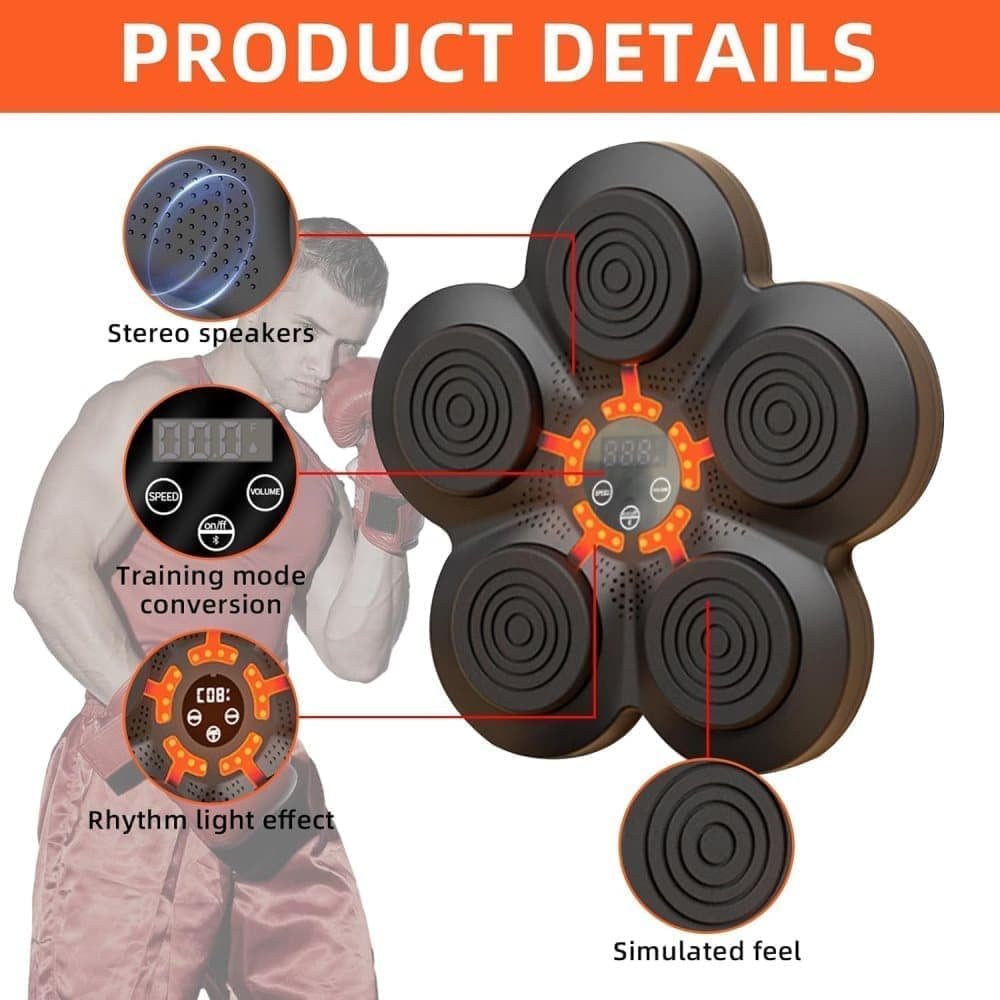 Smart Electric Boxing Trainer with Speaker, Black, Compatible with Smart Music Boxing Machine(Adults) 3 Smart Electric Boxing Trainer with Speaker, Black, Compatible with Smart Music Boxing Machine(Adults) - image 3