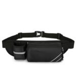Water-Resistant Running Waist Pack with Bottle Holder, Adjustable Fitness Belt