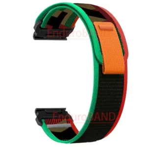 Nylon Watch Band Compatible with Garmin Fenix 7 7X 6X Pro Enduro Instinct Mk1 Epix Gen 2 A7, 20mm