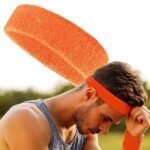 Headband | Headband | Sweatband | Sweatbands | Head | Sports band | Orange