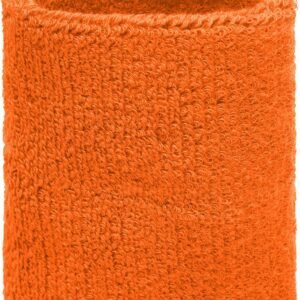 Orange sweatband for wrist