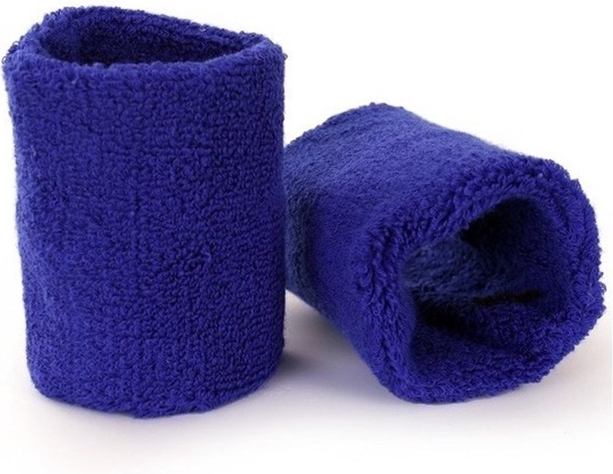 Blue wrist sweatbands - for adults - 2 pieces 1 Blue wrist sweatbands – for adults – 2 pieces