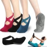 Closed Toe Yoga Socks | With Anti-Slip Bottom | Anti-Slip Socks | Pilates Socks | Size 36-40 | Grey