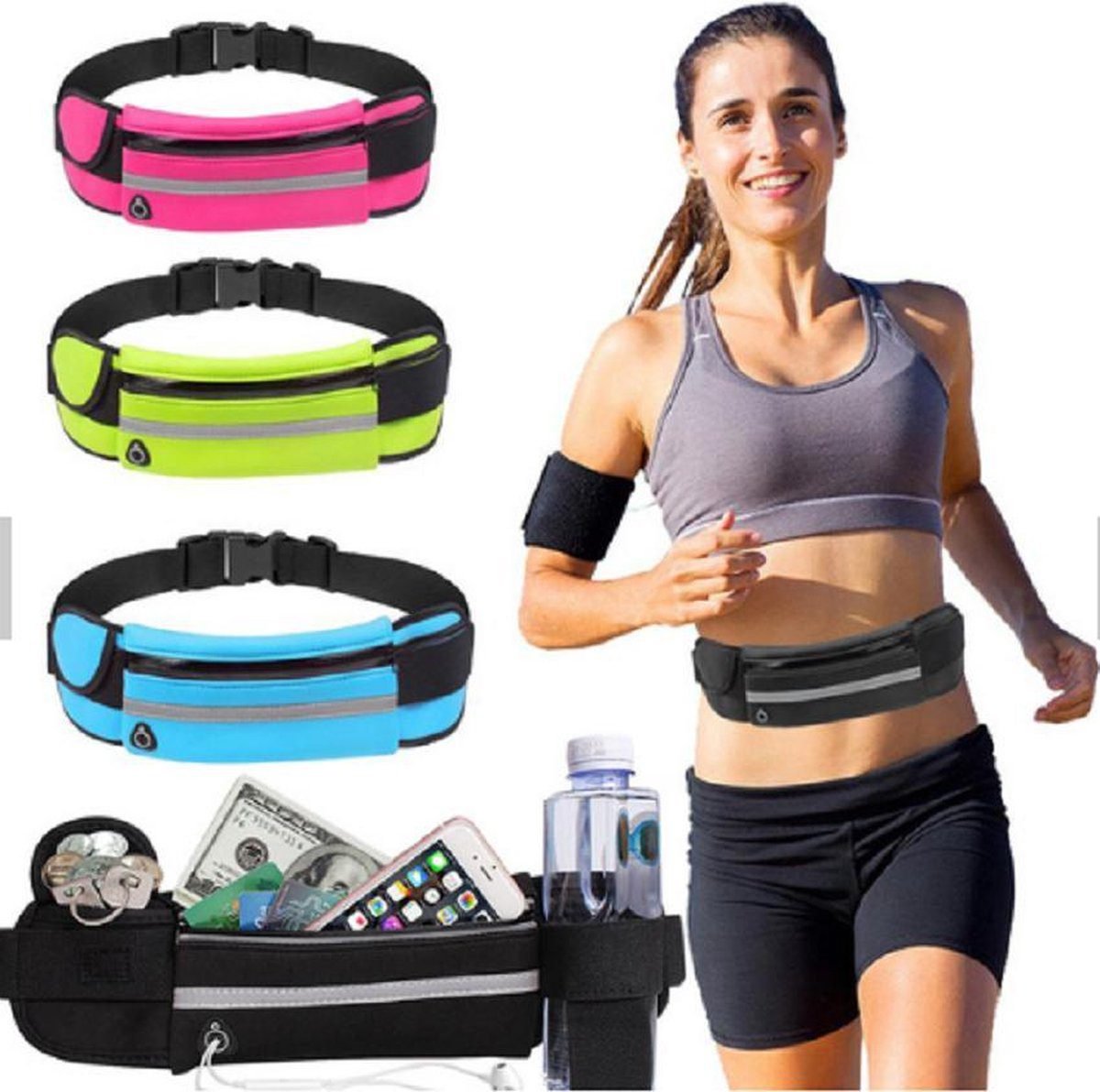 Waist Bag - Fanny Pack - Fitness - Orange 3 Waist Bag – Fanny Pack – Fitness – Orange - image 3